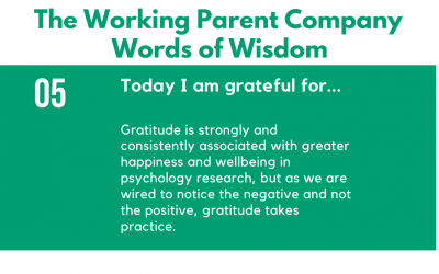 5) Today I am grateful for….